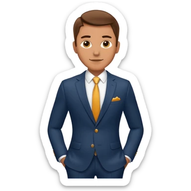 gentlemen vibe suit sticker