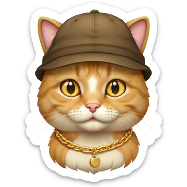 Cat gangsta sticker
