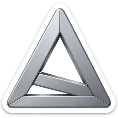 a triangle like a bureaucratic system sticker