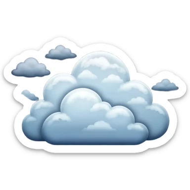 cloudy night sticker