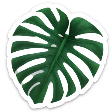Monstera leaf sticker
