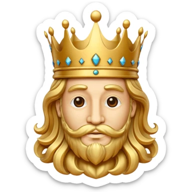 Create King Of Arts logo sticker