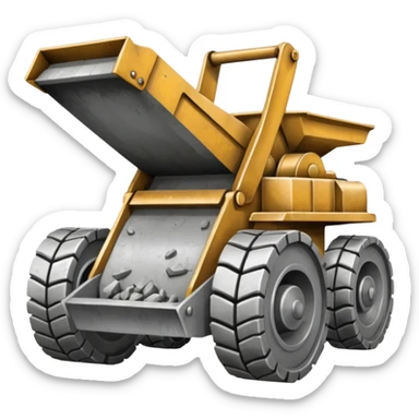 An Emoji of an AstecFT2650 Rock Crusher sticker