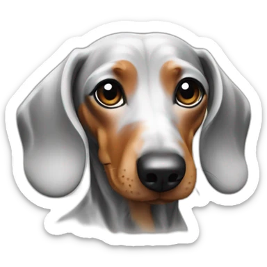 Dachshund marble sticker