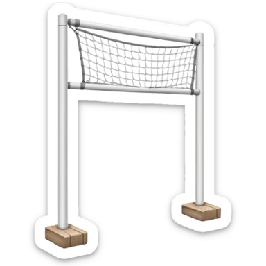 El poste de una portería sticker