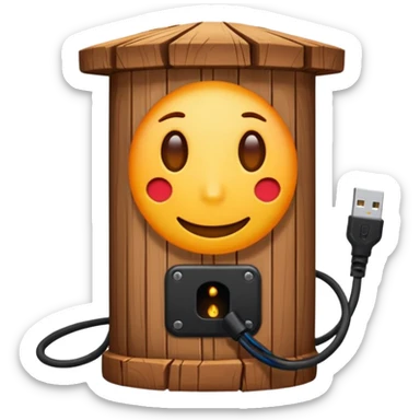 poste de luz con cables colgando sticker