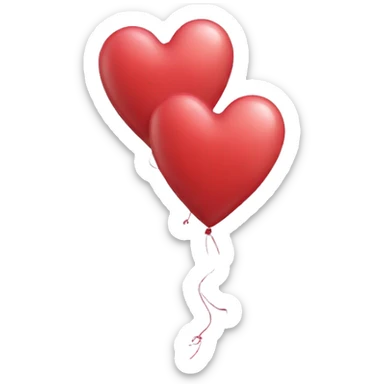 heart balloons sticker