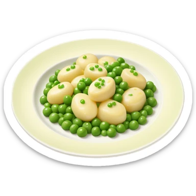 Gnocchi and spring peas with lemon cream  sticker