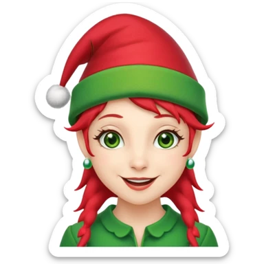 Cool Christmas elf sticker