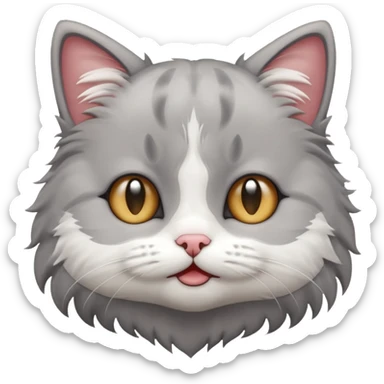 cute cat about to cry sticker
