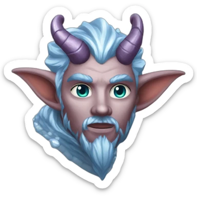 d&d tiefling ice sorcerer sticker