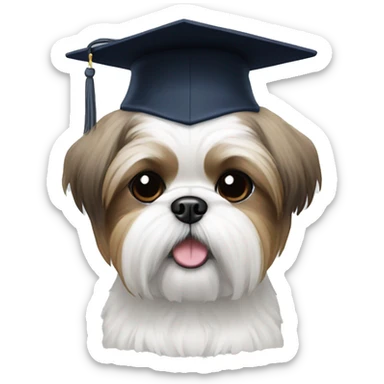 Shihtzu graduated sticker