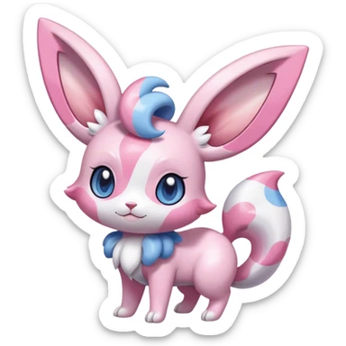 Shiny Sylveon-Espurr-Minccino-hybrid sticker