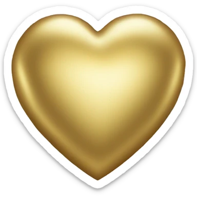 gold heart sticker