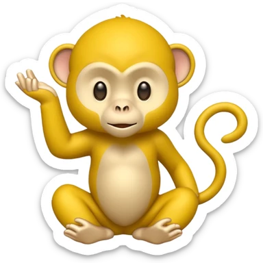 scienist and scienist item withyellow monkey sticker