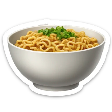 Chinese food bowl of zhajiangmian sticker