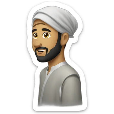 Muslim qui prie sticker
