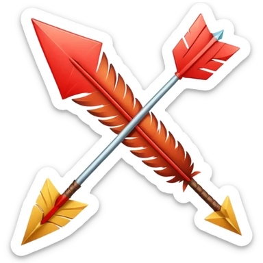 arrow going fast sticker