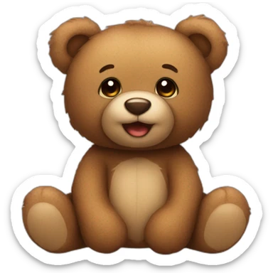teddy bear sticker