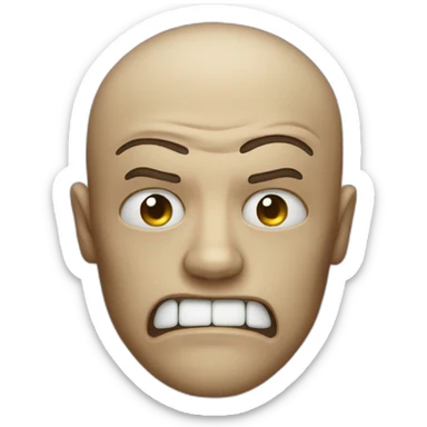 Disturbed face sticker