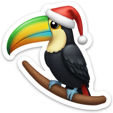 Christmas toucan bird  sticker