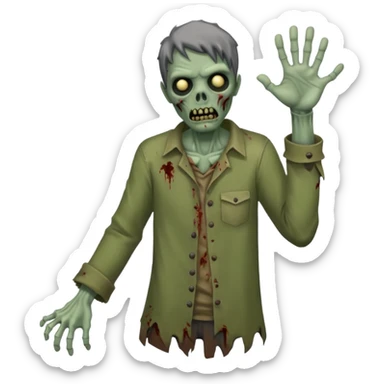 zombie wave sticker