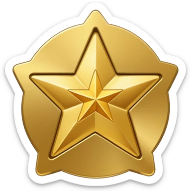 generic trading card, with a star symbol in the center, no text sticker