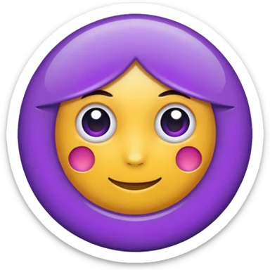 Rond violet normal sticker