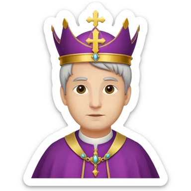 OBISPO DE IGLESIA CON PIEL BLNCA sticker