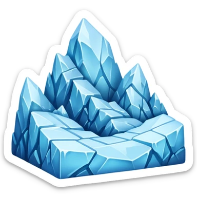 Glacier Forming sticker