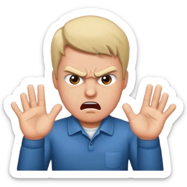 Someone arguing at a brick wall sticker