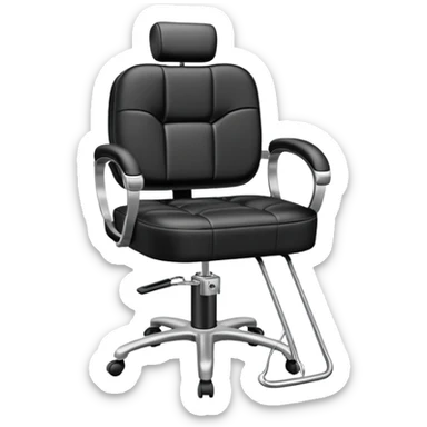 Hairstylist chair neutral sticker