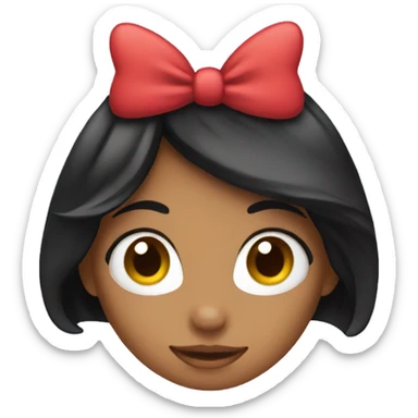 Girl with Mickey ears sticker