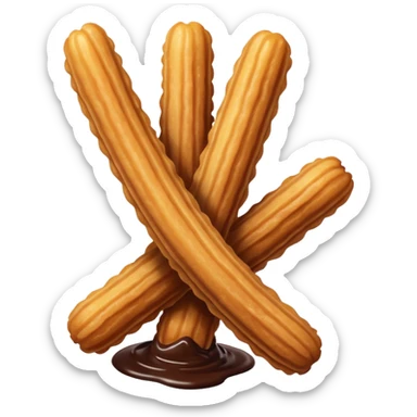 black churros sticker