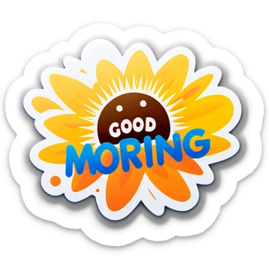 Good morning sticker