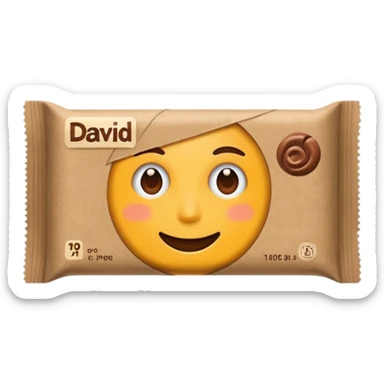 david protein bar sticker