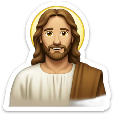 Jésus qui prie pour quelqu'un sticker