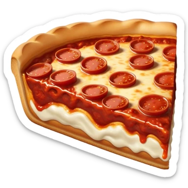 Chicago deep dish pizza sticker