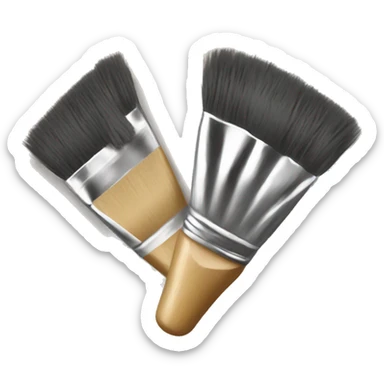 brushes in paint
 sticker
