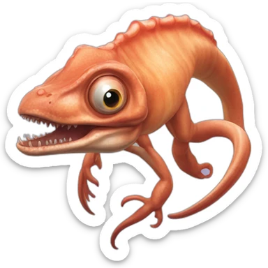 tyrannosaurus rex squid sticker