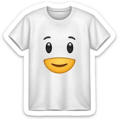 t-shirt with no emoji sticker