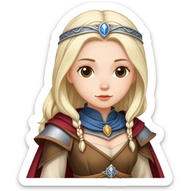 medieval cloth worn by a DnD themed fantasy female character. basic low level cloth. cloth only above the waist. The cloth are only above the waist. sticker