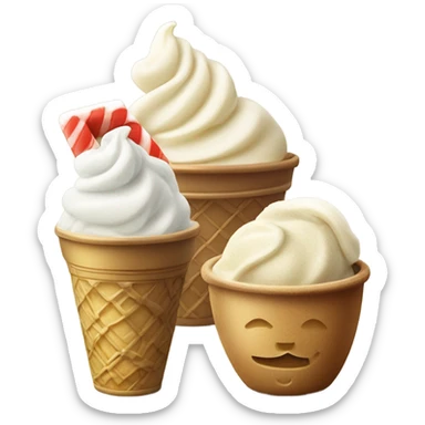 Winter gelato sticker