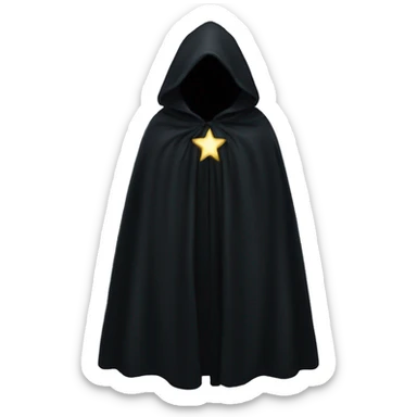 black starry cloak no person clothing sticker