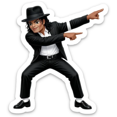 michael jackson dab sticker