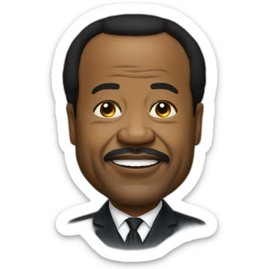 creer une emoji de paul biya sticker