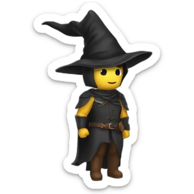 Rider men witch helmet sticker