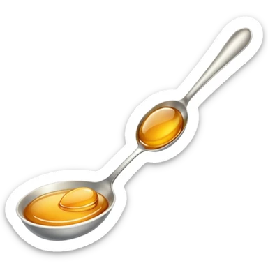 spoon with honey sticker
