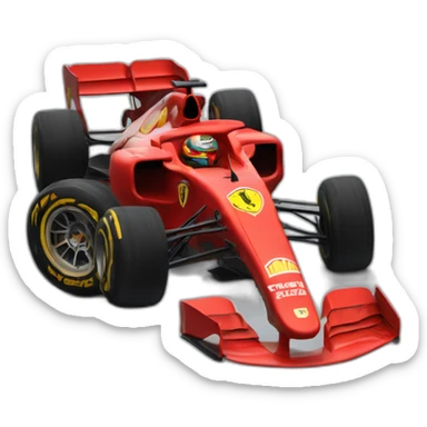Ferrari 2023 formula 1 car sticker