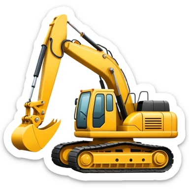excavator sticker